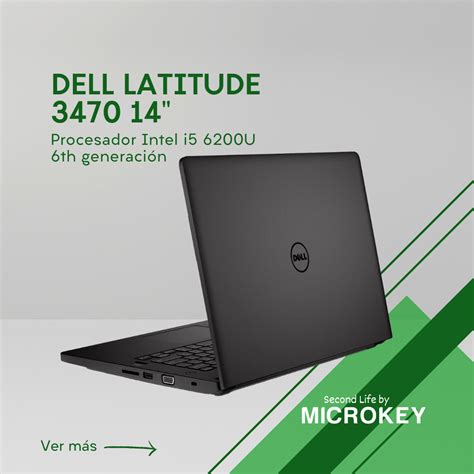 Dell Latitude 3470 14 Rendimiento Confiable En Un Diseño Compacto