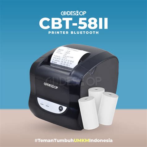 Jual Printer Thermal CODESHOP CBT 58II Cetak Struk Kasir BLUETOOTH RJ