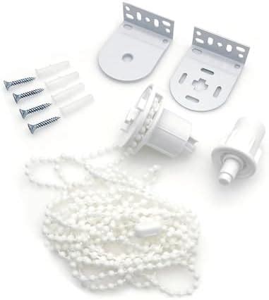 Jzk White Mm Metal Roller Blind Mounting Brackets With Bead Chain