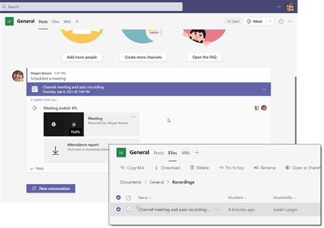 Automatic Recording Of Meetings In Microsoft Teams Modern Work