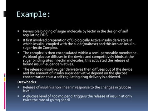 Feedback Regulated Drug Delivery System PPT