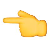 Finger Pointing Right Emoji Clipart Index Finger Emoji Transparent Images