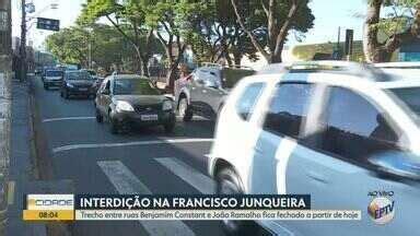 Bom Dia Cidade Ribeirão Preto Trecho da Avenida Francisco Junqueira