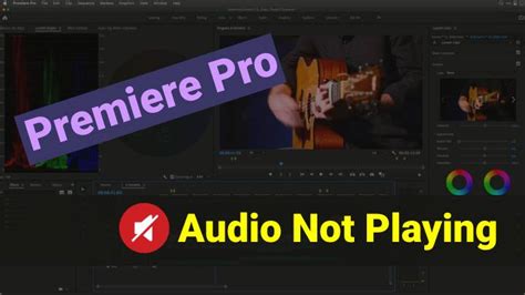 Quick Fixes For Premiere Pro Audio Not Playing Adobe Premiere Pro Music