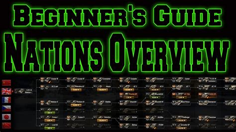 World Of Tanks Beginners Guide Nations Overview Youtube