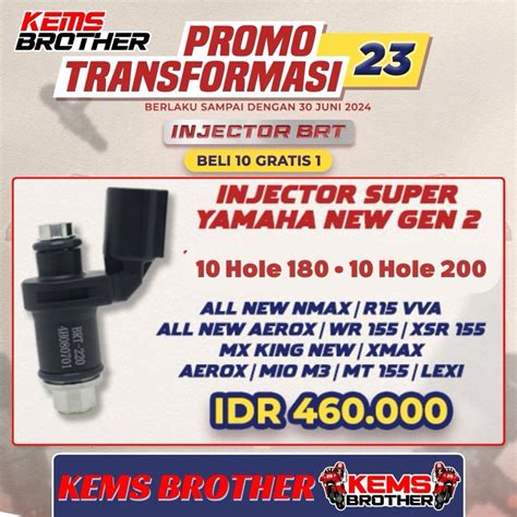 Jual Injektor Super Yamaha Gen Original Brt Hole Cc Cc Aerox