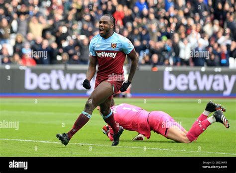 Londres Royaume Uni 29 février 2020 Michail Antonio de West Ham