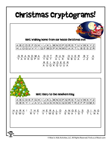 Cryptogram Puzzles Printable