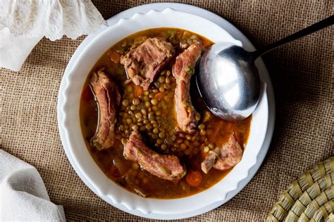 Lentejas Con Costillas Receta De Cocina F Cil Y Casera En Bon Viveur