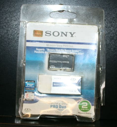 SONY MIMORY STICK PRO DUO 2GB ADAPTER MSAC M2 MSX M2GST X EBay