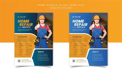 Premium Vector Home Repairing Handyman And Flyer Design