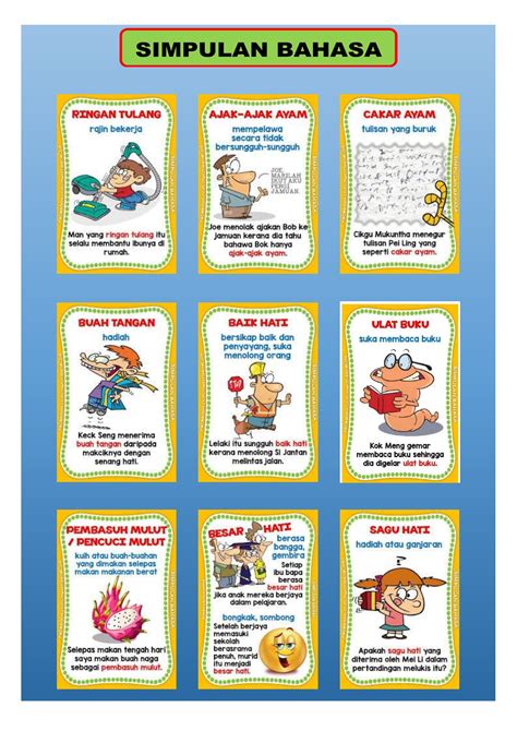 nota simpulan bahasa rahimah idris muka surat  membalik