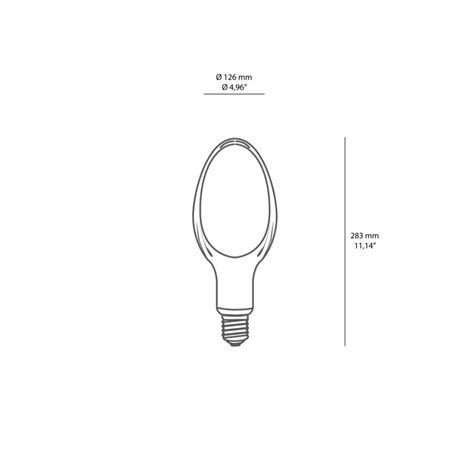 Duralamp W High Power Elliptical Led Lamp With Sodium Effect