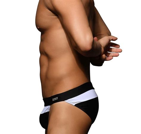 Andrew Christian Badeslip Horizon Bikini Schwarz Wei Sale