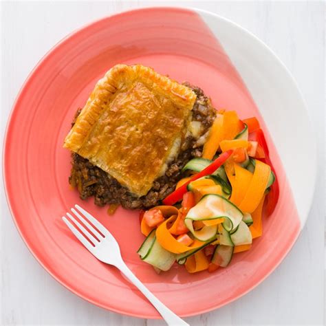 Beef and Cheese Pie with Salad - My Food Bag