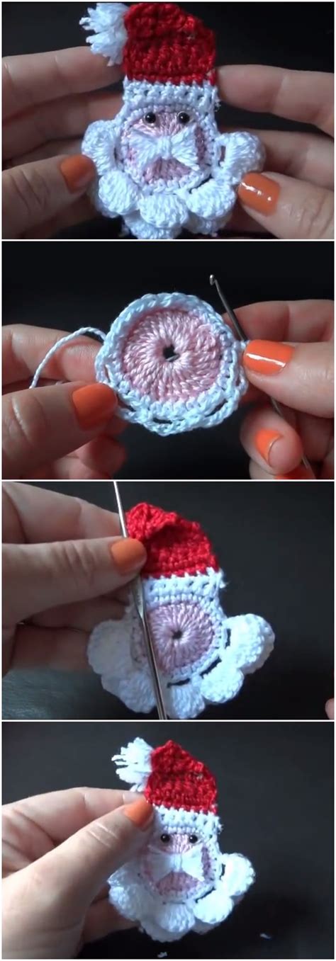 Crochet Santa Ornament Love Crochet