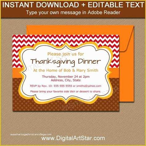 Free Thanksgiving Invitation Templates Of Thanksgiving Invitation ...