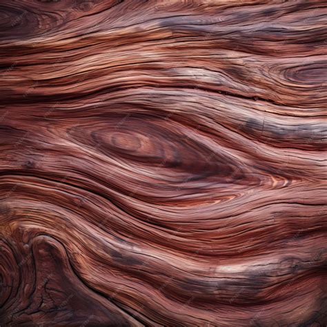 Premium Photo Red Burl Wood Grain Texture Background