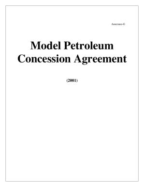 Fillable Online Petroleum Concession Agreement Definition Fax Email