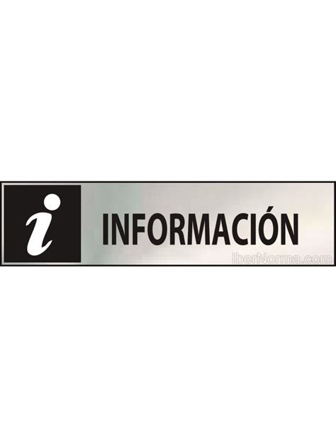 Cartel Informaci N Acero Inoxidable Nmz Normaluz