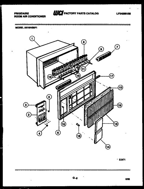 Frigidaire Air Conditioner Parts Diagram