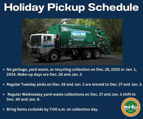 Solid Waste Holiday Schedule Port Orange Fl