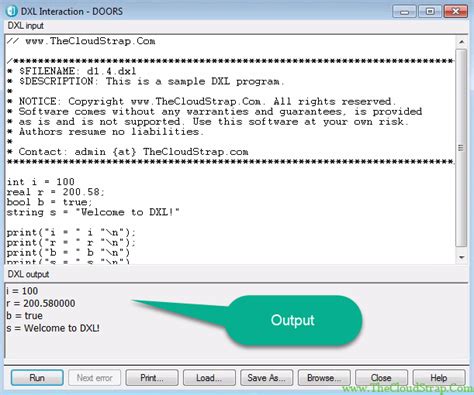 DOORS DXL Tutorial - Part 1 » TheCloudStrap