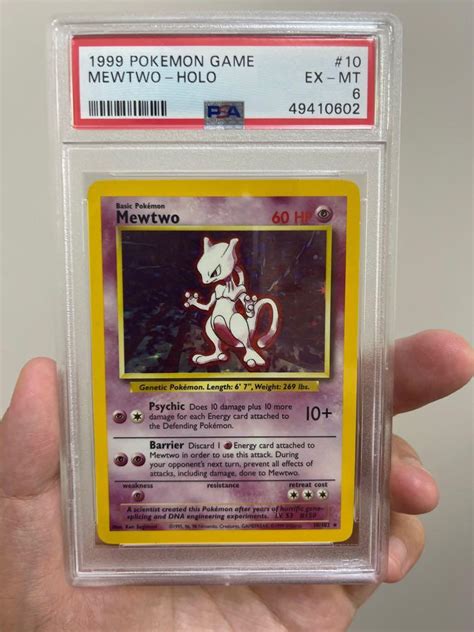 Mewtwo Base Set Psa Hobbies Toys Toys Games On Carousell