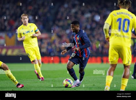 BARCELONA FEB 19 Ansu Fati In Action During The LaLiga Match Between