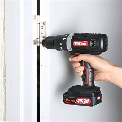 Hyper Tough 20v Max Lithium Ion 3 8 Inch Cordless Drill