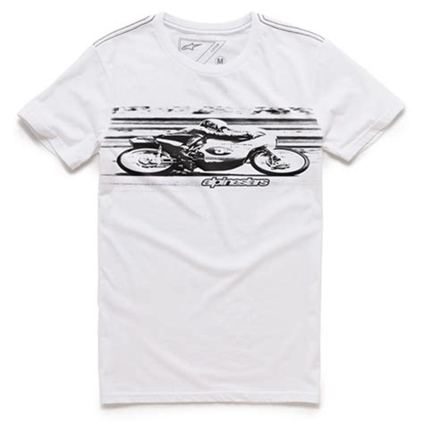 Camiseta Alpinestars Band Branca Grid Motors