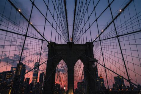 70+ Brooklyn Bridge Pink Sunset Stock Photos, Pictures & Royalty-Free ...