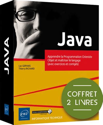 Java Coffret 2 Volumes Apprendre la Programmation Orientée Objet et