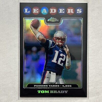 Tom Brady Early Refractor Topps Chrome Tc Buccaneers Patriots