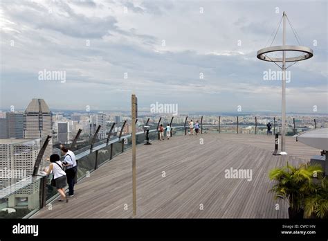 Observation deck Skypark Hotel Singapore Stock Photo - Alamy