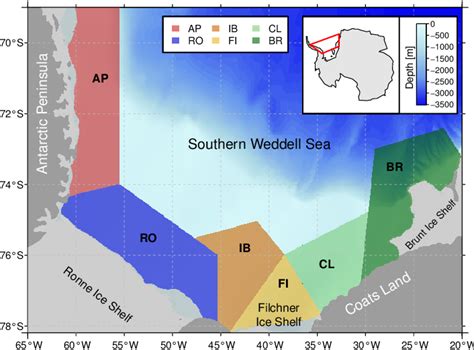 Sketch Of The Study Area In The Southern Weddell Sea With All Six