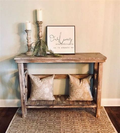 50 Inspiring Console Table Ideas Homyhomee Farmhouse Console Table