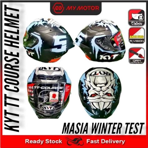 Kyt Tt Course Helmet Masia Winter Test Matt Kyt Full Face Lazada