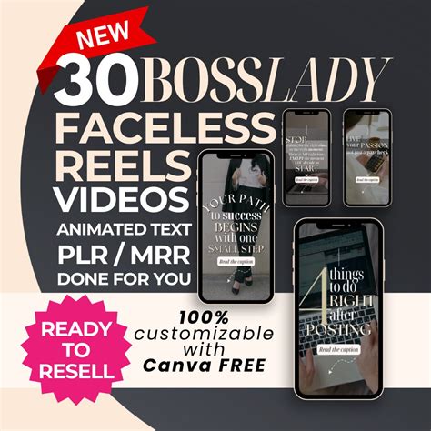 30 Faceless Reels Videos Digital Marketing MRR PLR Done For You DFY