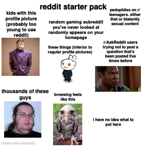 Reddit Starter Pack Rstarterpacks