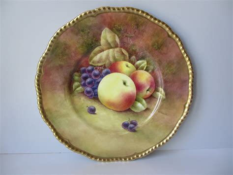 Coalport Royal Worcester China Stunning Hand Painted Fallen Fruits