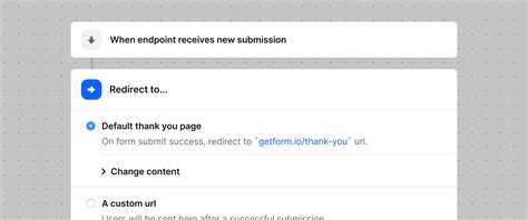 Custom Redirections | Getform