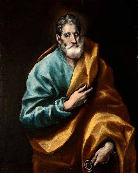 San Pedro Apostol Apostle Saint Peter Painting by El Greco | Pixels