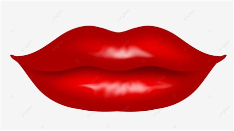 Red Kiss Lips Clipart Vector Woman S Lips With Red Lipstick And Kiss