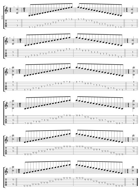 Bass Clarinet Scales 12 Major Scales