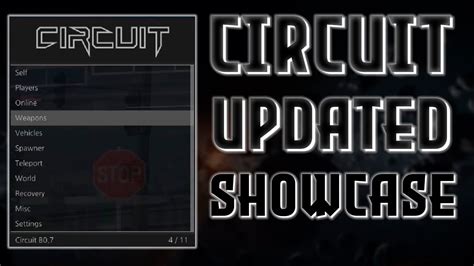 Circuit Mod Menu Showcase Gta 5 Online 159unlimited Moneyunlocks