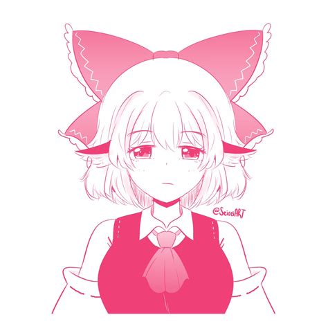 Seireiart ☯ On Twitter Mystia Lorelei Wearing The Reimu Dress 💞 Touhouproject 東方project Doodle