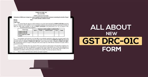 Gst Drc 01c Form For Itc Difference In Gstr 2b And 3b