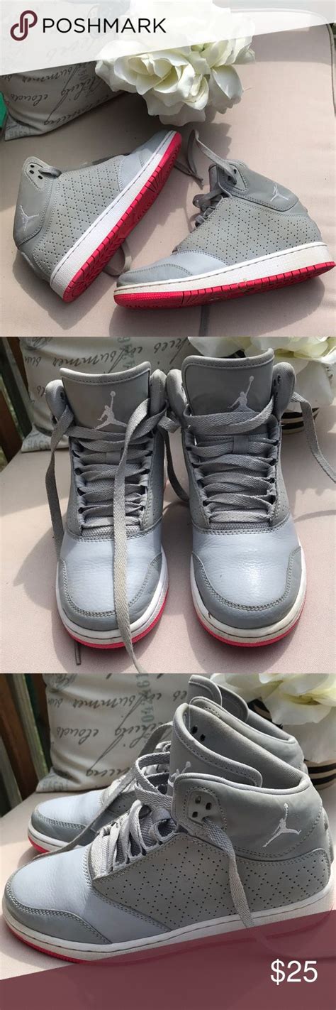 Youth Girl Jordan shoes size 4Y pink gray | Jordans girls, Cute jordans ...