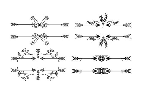 Arrow Dividers Ornament Design Vector Graphic By Muhammad Rizky